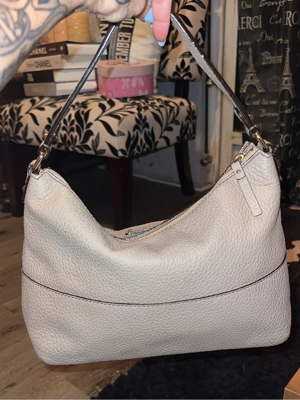 kate spade Pebbled Leather Hobo Bag